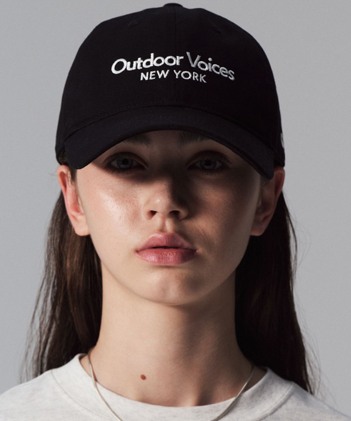 아웃도어 보이스(OUTDOOR VOICES) CLASSIC LOGO NY COTTON CAP (BLACK)