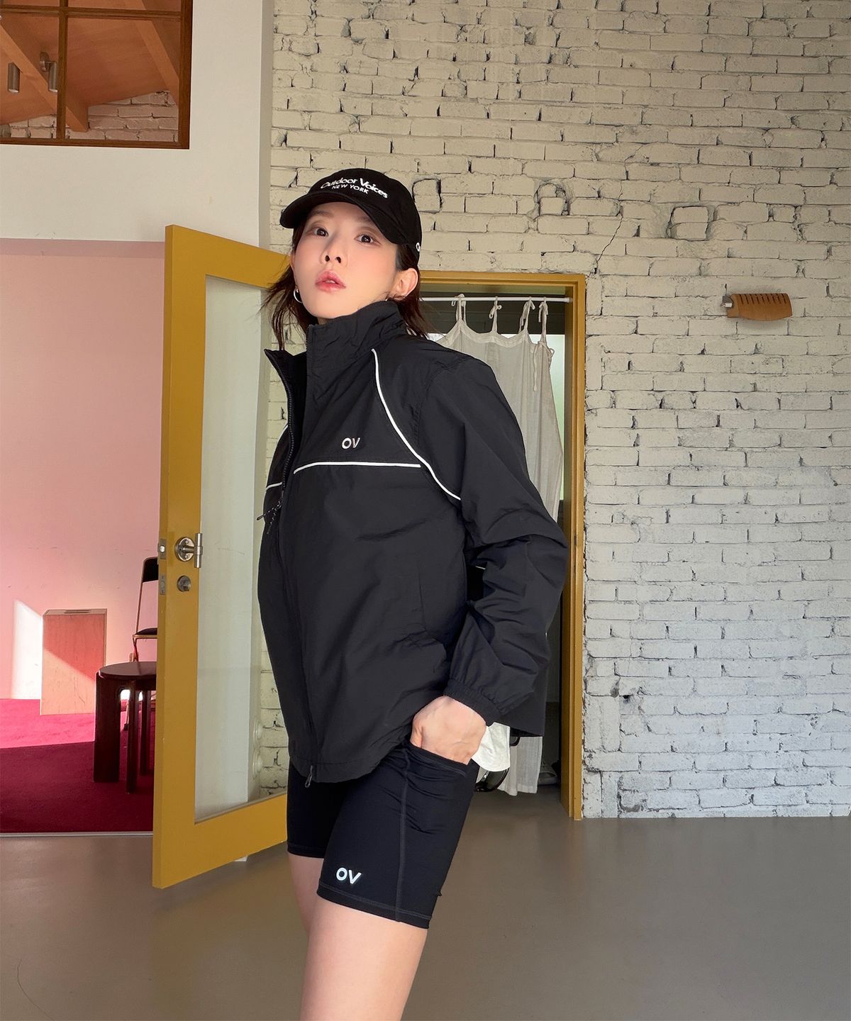 아웃도어 보이스(OUTDOOR VOICES) CLASSIC LOGO NY COTTON CAP (BLACK)