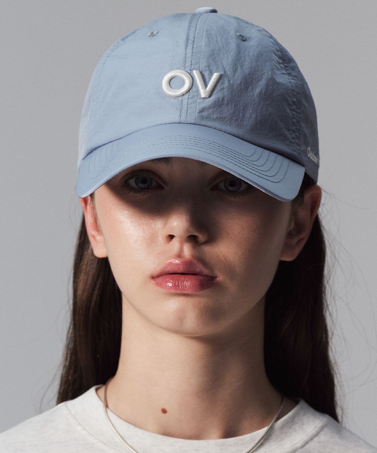 아웃도어 보이스(OUTDOOR VOICES) OV LOGO NYLON CAP (SKY BLUE)