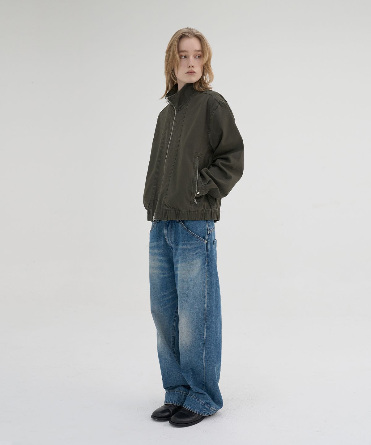 노운(NOUN) engineered motion denim pants (blue)
