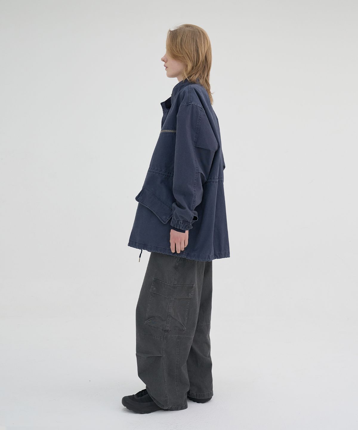노운(NOUN) faded filed jacket (navy)
