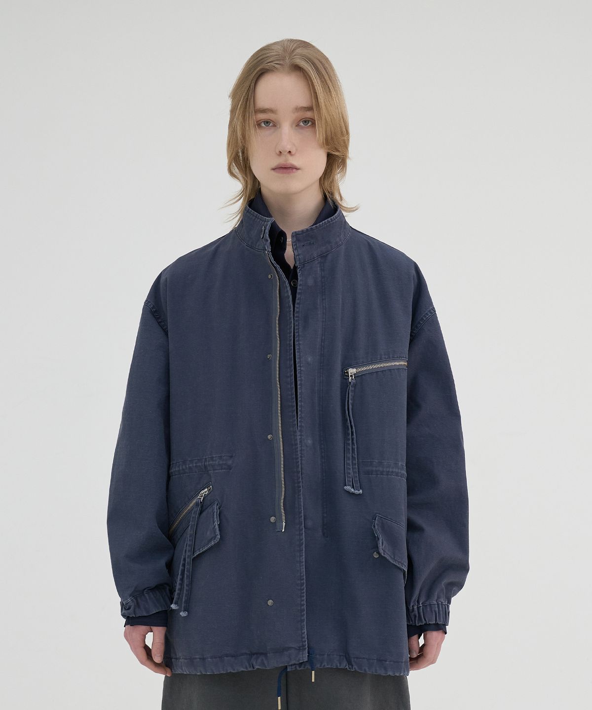 노운(NOUN) faded filed jacket (navy)
