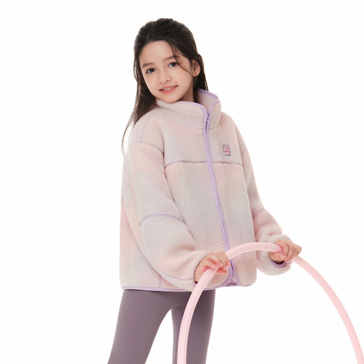 안다르 키즈(ANDAR KIDS) 키즈 옴브레 셰르파 플리스 자켓 (여아)
