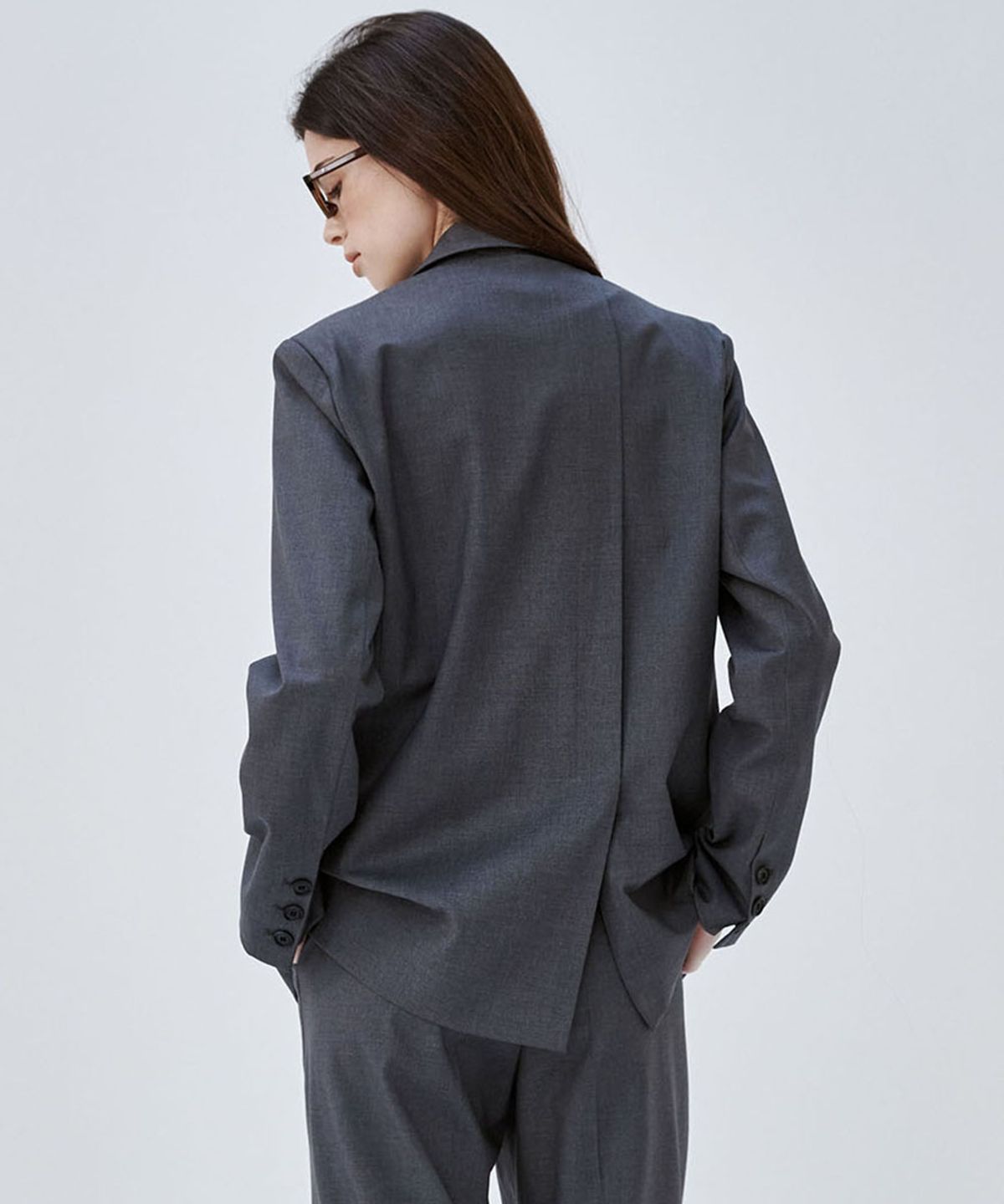 마롭(MALOUPE) 6609 레귤러 셋업자켓 (다크 그레이)