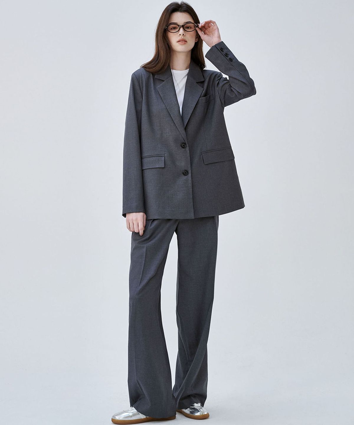 마롭(MALOUPE) 6609 레귤러 셋업자켓 (다크 그레이)