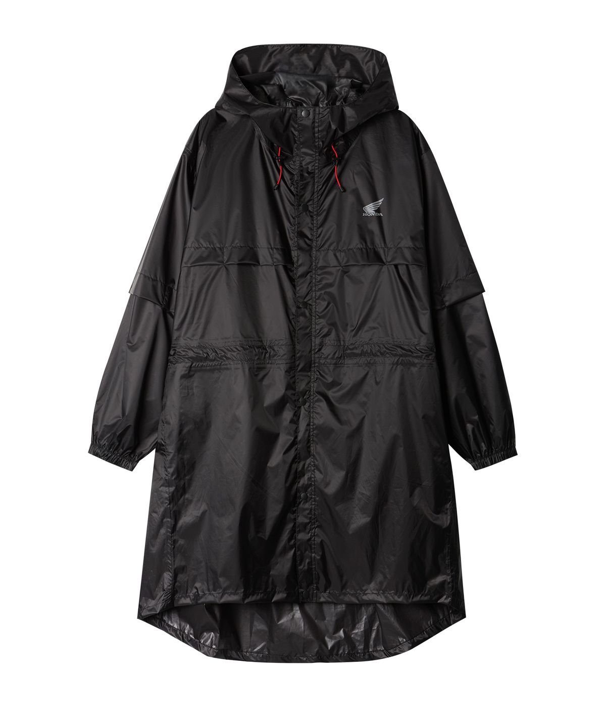 핍스 모터사이클(PHYPS MOTORCYCLE) City Rider Packable Rain Sheild Coat Black