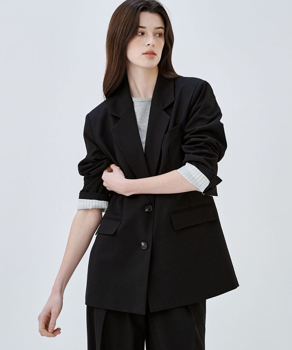 마롭(MALOUPE) 6609 레귤러 셋업자켓 (블랙)