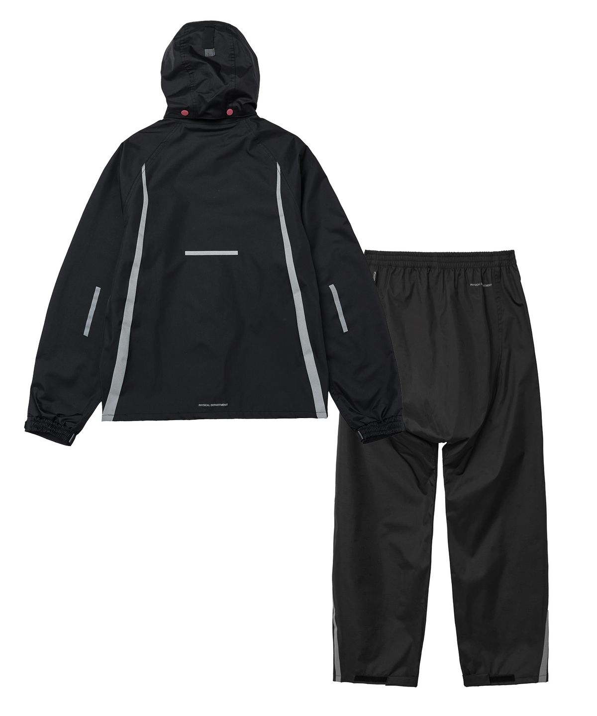 핍스 모터사이클(PHYPS MOTORCYCLE) City Rider Rain Shield Parka Set Black