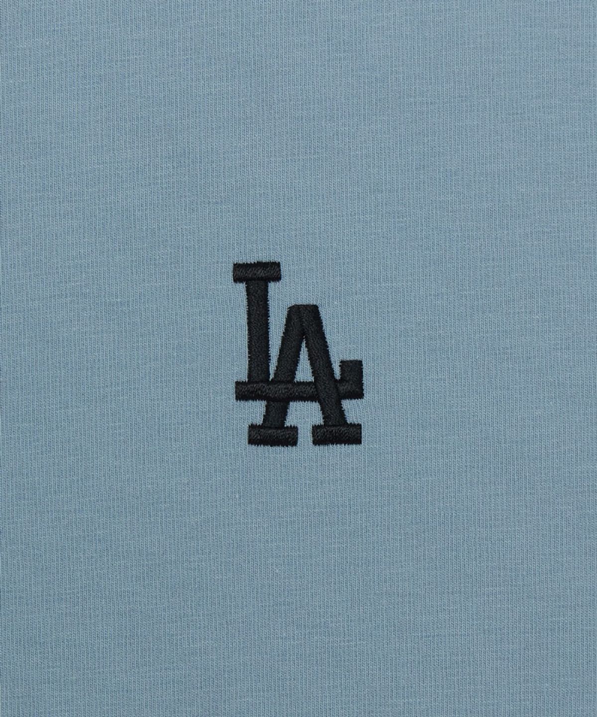 엠엘비(MLB) 여성 베이직 스몰로고 링거 티셔츠 LA (L.SKY BLUE)