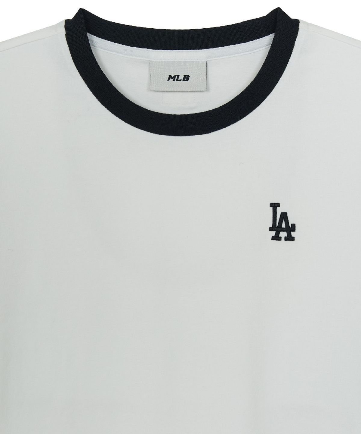 엠엘비(MLB) 여성 베이직 스몰로고 링거 티셔츠 LA (White)