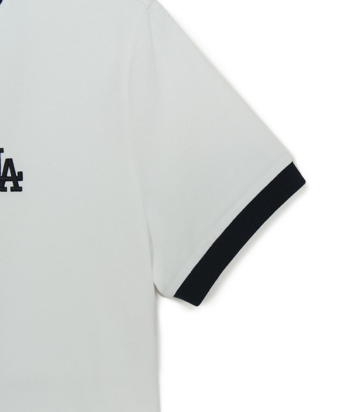 엠엘비(MLB) 여성 베이직 스몰로고 링거 티셔츠 LA (White)