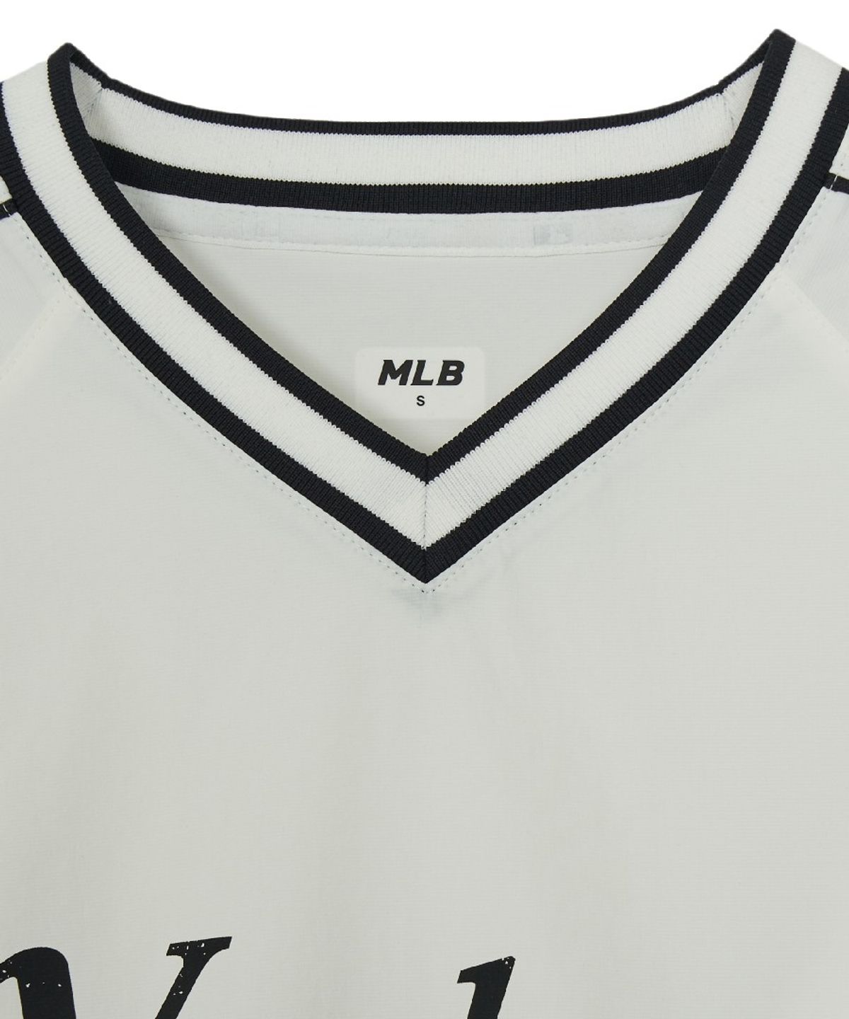 엠엘비(MLB) 바시티 컬시브 레터링 우븐 맨투맨 NY (Ivory)