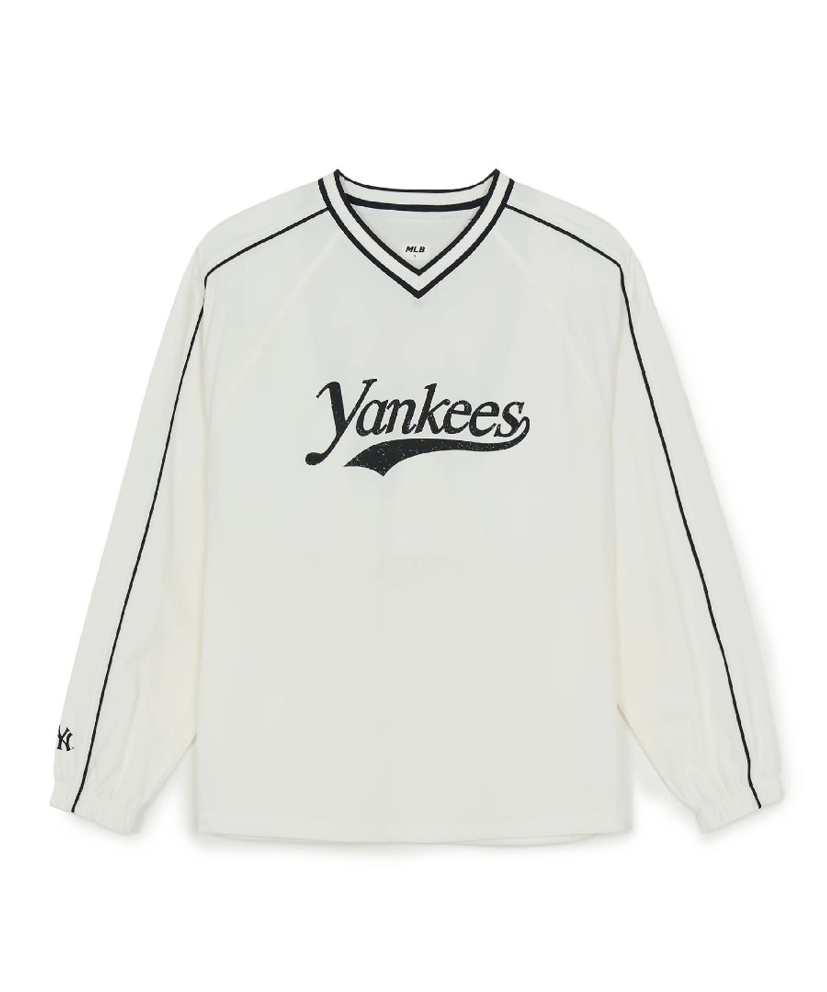 엠엘비(MLB) 바시티 컬시브 레터링 우븐 맨투맨 NY (Ivory)