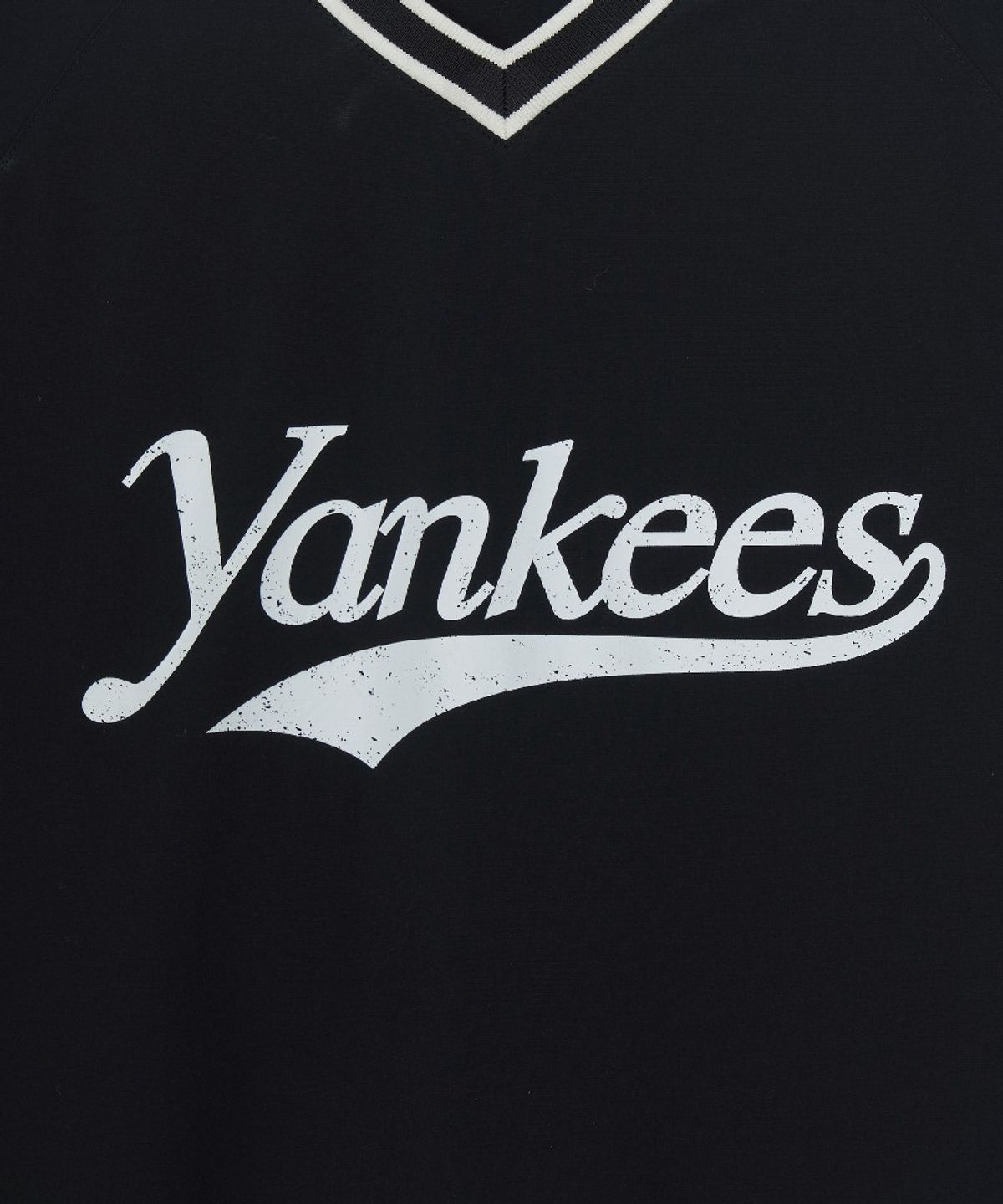 엠엘비(MLB) 바시티 컬시브 레터링 우븐 맨투맨 NY (Black)