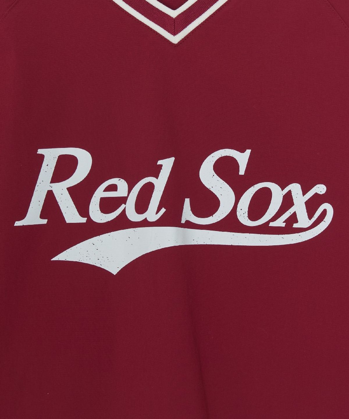 엠엘비(MLB) 바시티 컬시브 레터링 우븐 맨투맨 BOS (Wine)