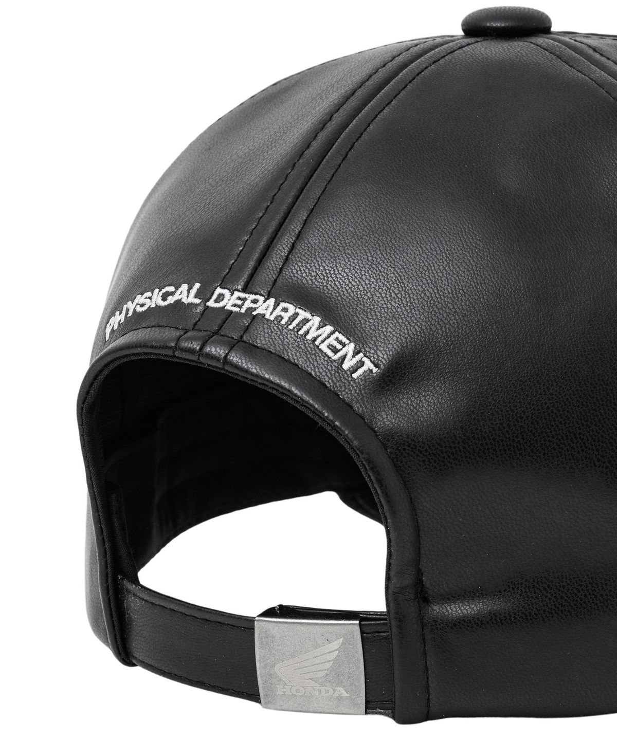 핍스 모터사이클(PHYPS MOTORCYCLE) Engineered Leather Ball Cap Black