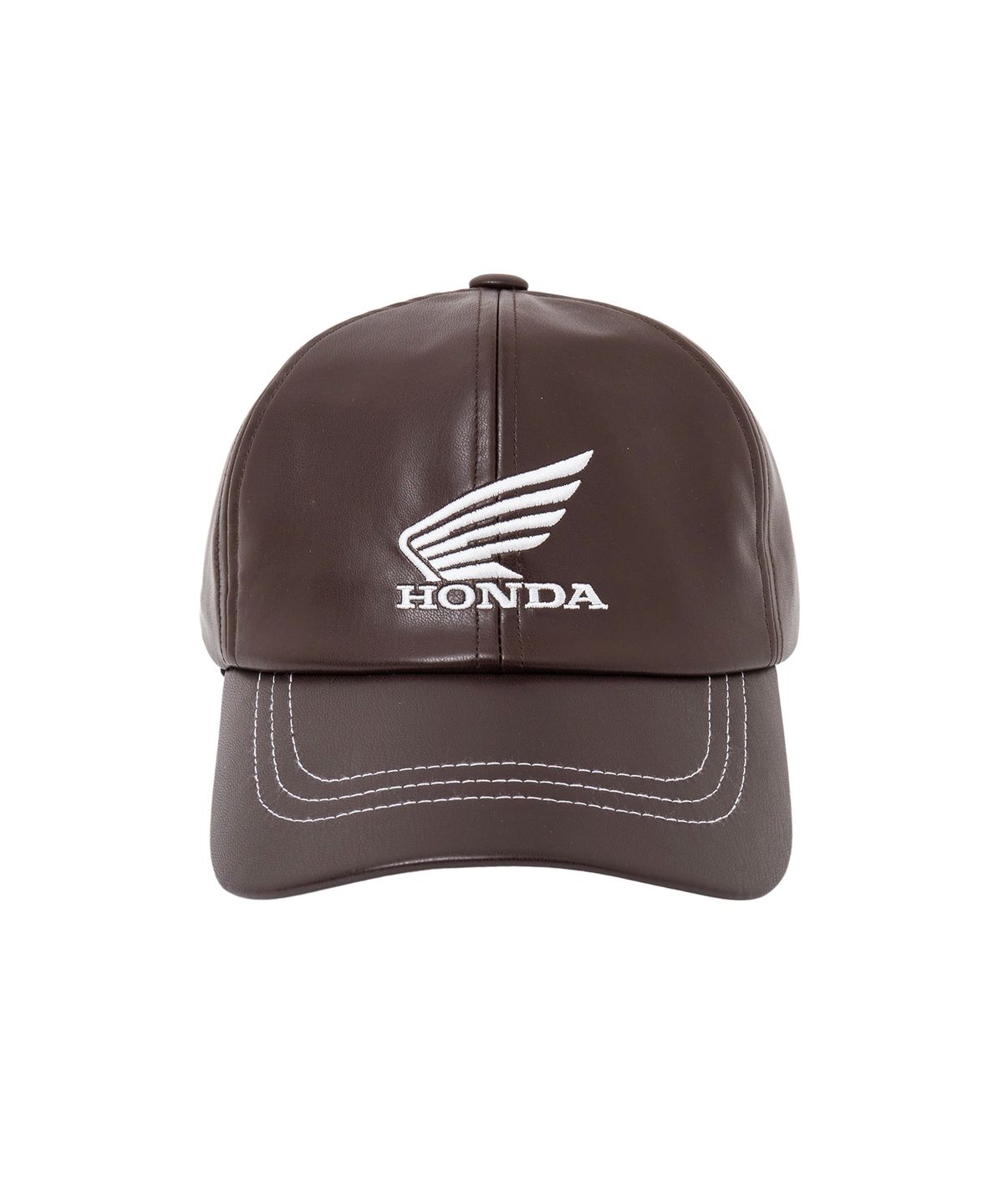 핍스 모터사이클(PHYPS MOTORCYCLE) Engineered Leather Ball Cap Brown