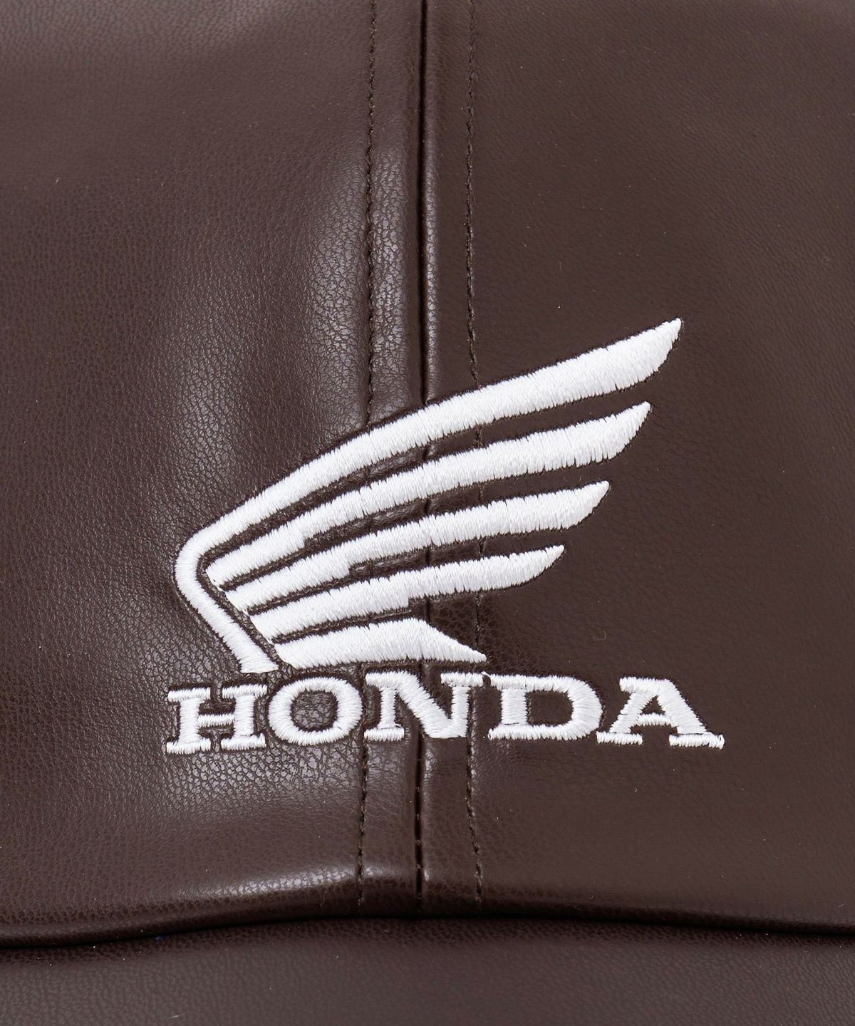 핍스 모터사이클(PHYPS MOTORCYCLE) Engineered Leather Ball Cap Brown
