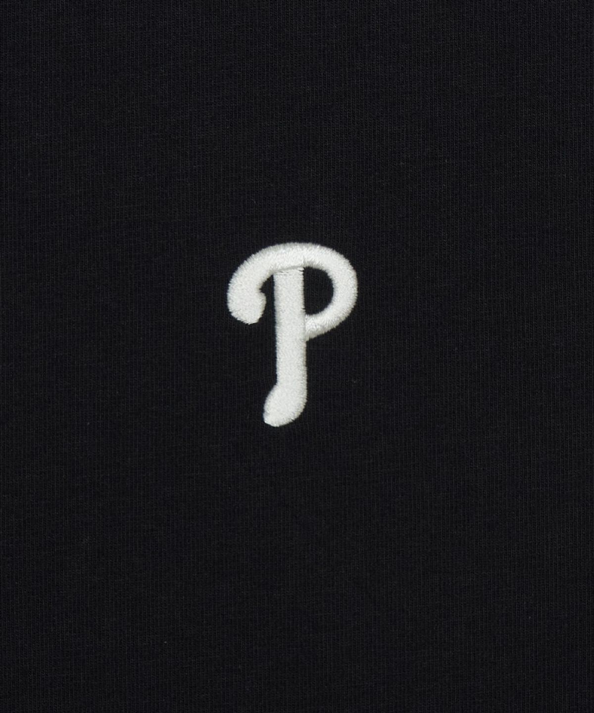 엠엘비(MLB) 여성 베이직 스몰로고 링거 티셔츠 PHI (Black)