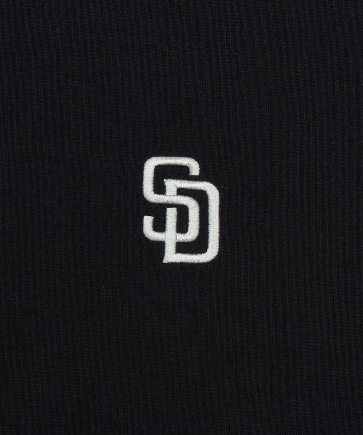 엠엘비(MLB) 여성 베이직 스몰로고 링거 티셔츠 SD (Black)