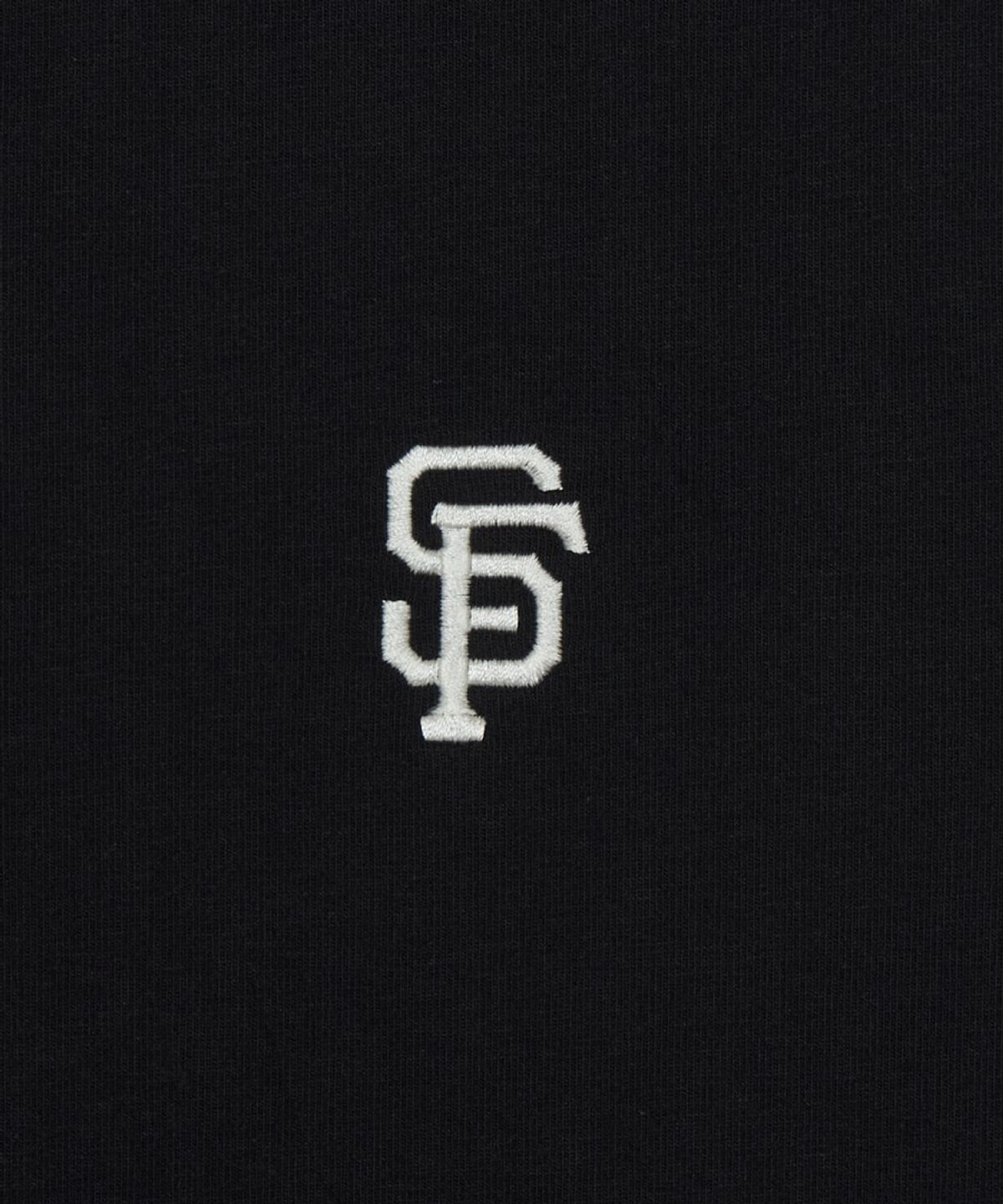 엠엘비(MLB) 여성 베이직 스몰로고 링거 티셔츠 SF (Black)