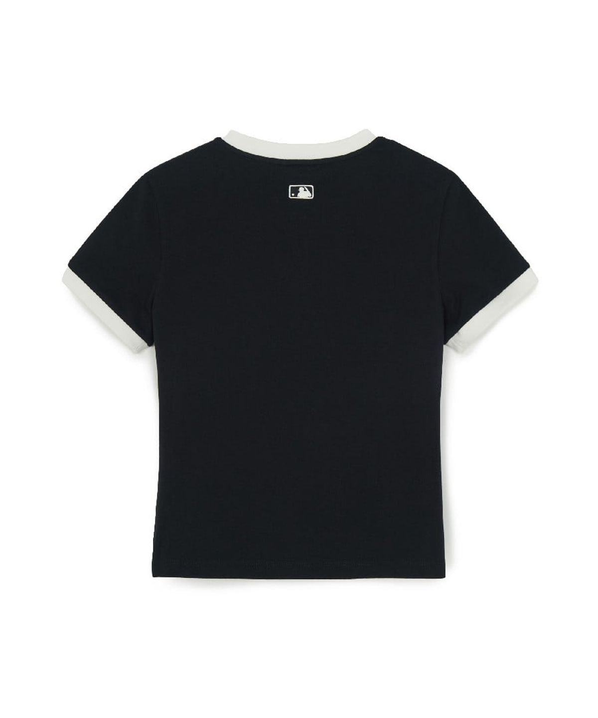 엠엘비(MLB) 여성 베이직 스몰로고 링거 티셔츠 NY (Black)