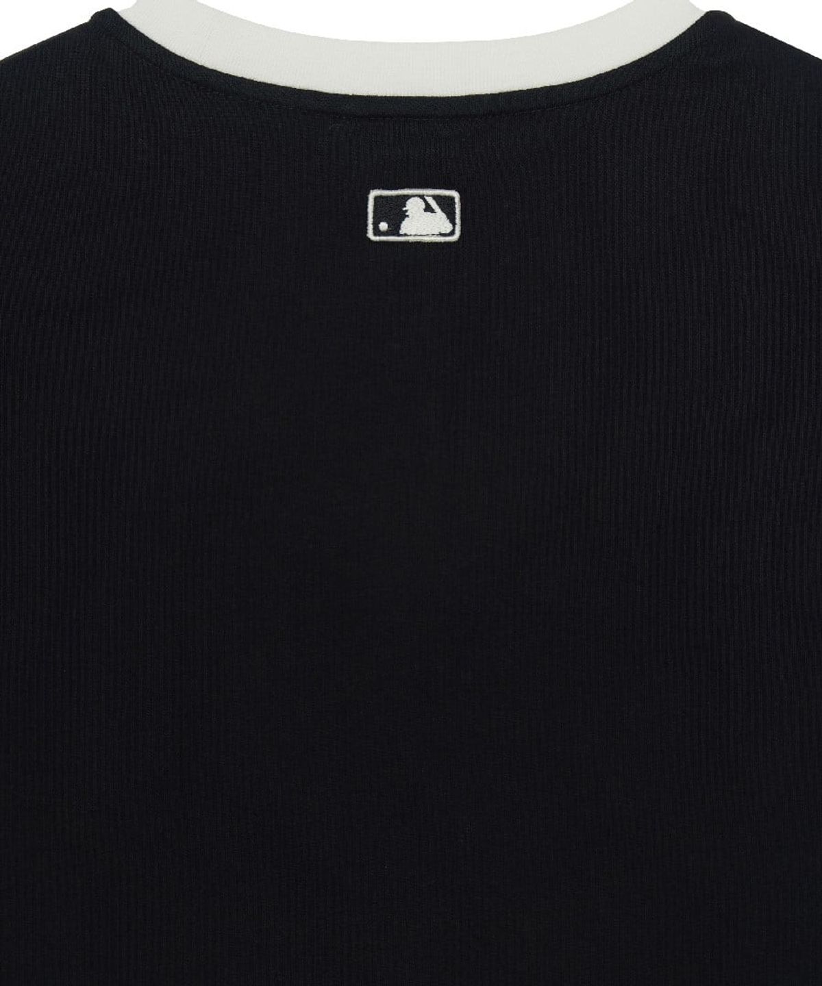 엠엘비(MLB) 여성 베이직 스몰로고 링거 티셔츠 NY (Black)