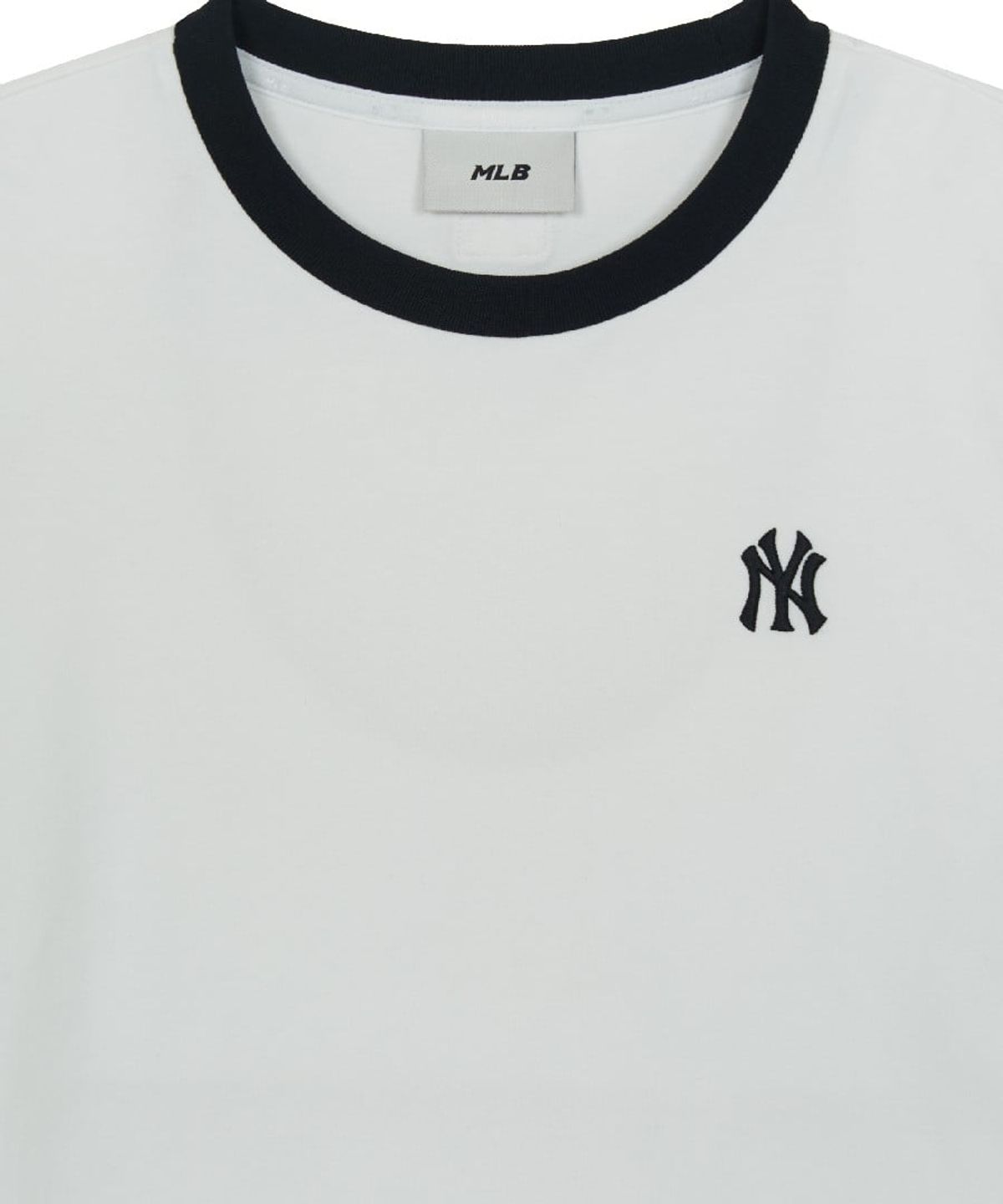 엠엘비(MLB) 여성 베이직 스몰로고 링거 티셔츠 NY (White)