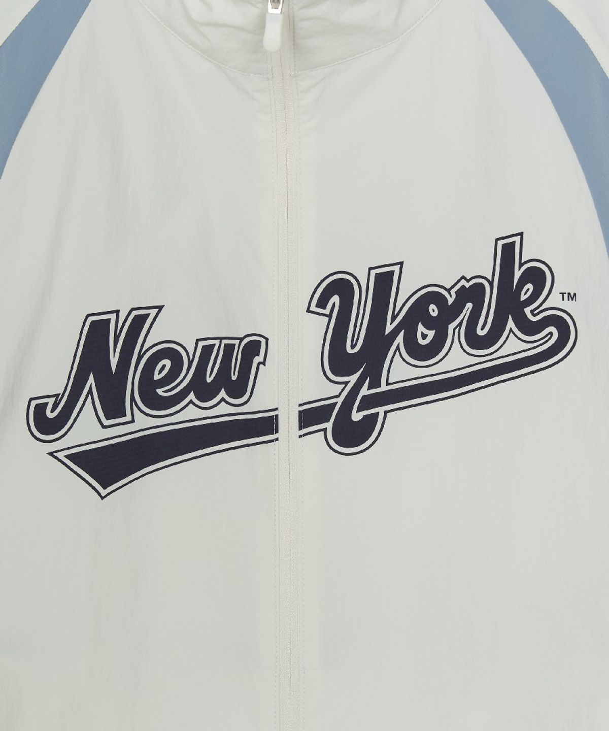 엠엘비(MLB) 스포티브 컬시브 로고 블러킹 바람막이 NYM (Ivory)
