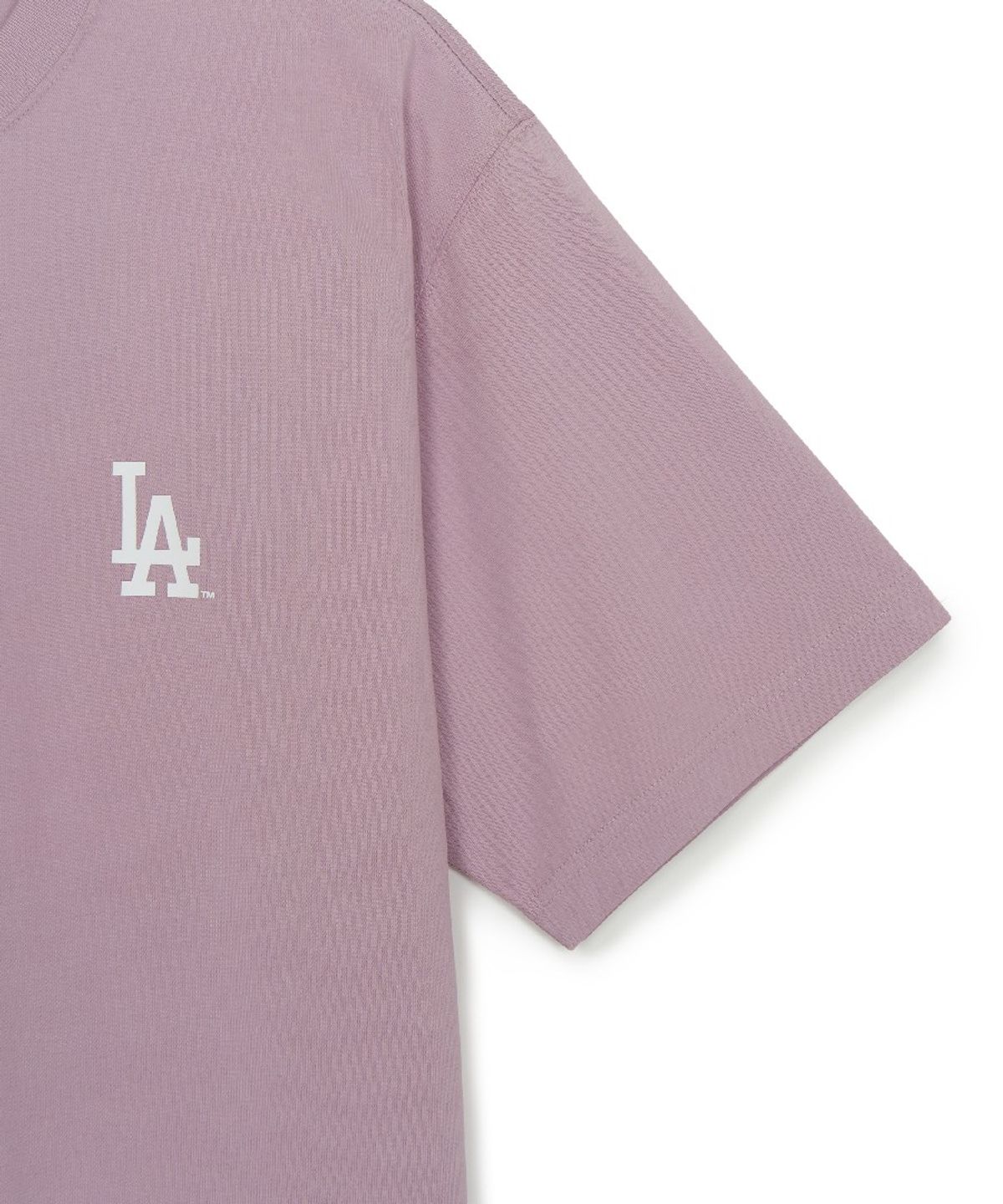 엠엘비(MLB) 베이직 스트릿 컬러레터 오버핏 반팔 티셔츠 LA (L.Lavender)
