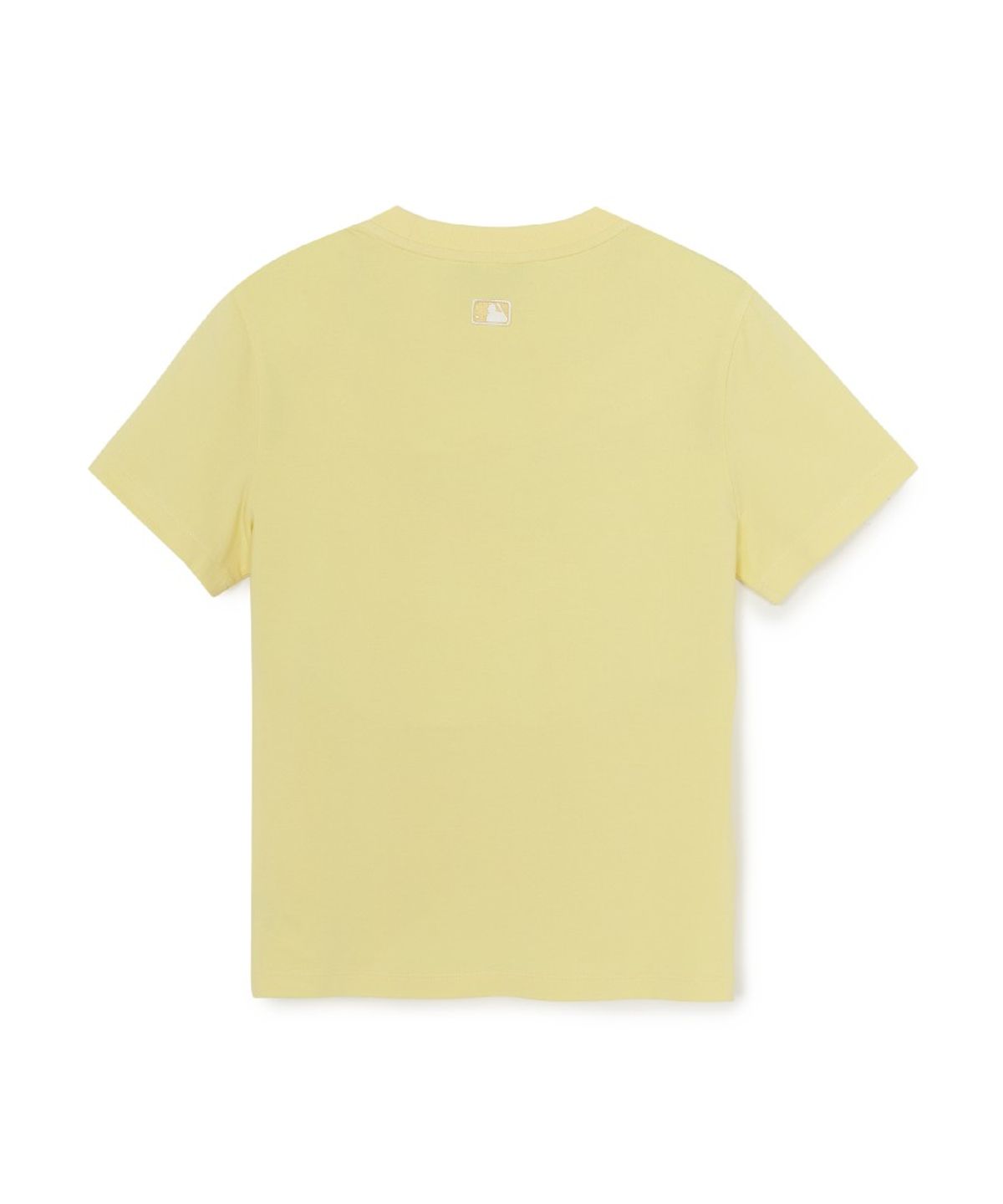 엠엘비(MLB) 여성 베이직 슬림핏 반팔 티셔츠 CLE (Mg.Mustard)