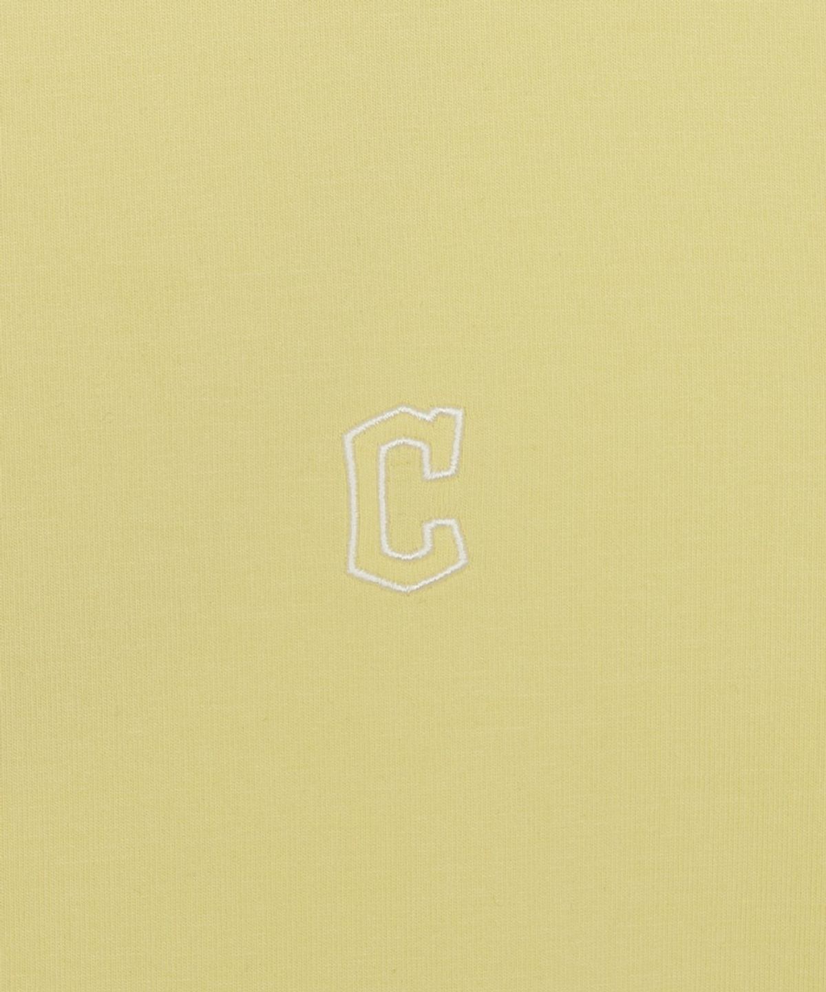 엠엘비(MLB) 여성 베이직 슬림핏 반팔 티셔츠 CLE (Mg.Mustard)