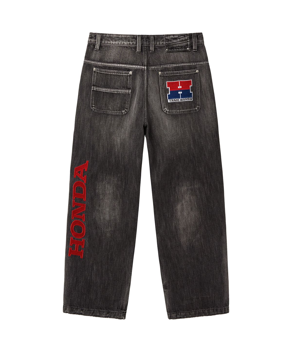 핍스 모터사이클(PHYPS MOTORCYCLE) Vintage Biker Wide Jean Black