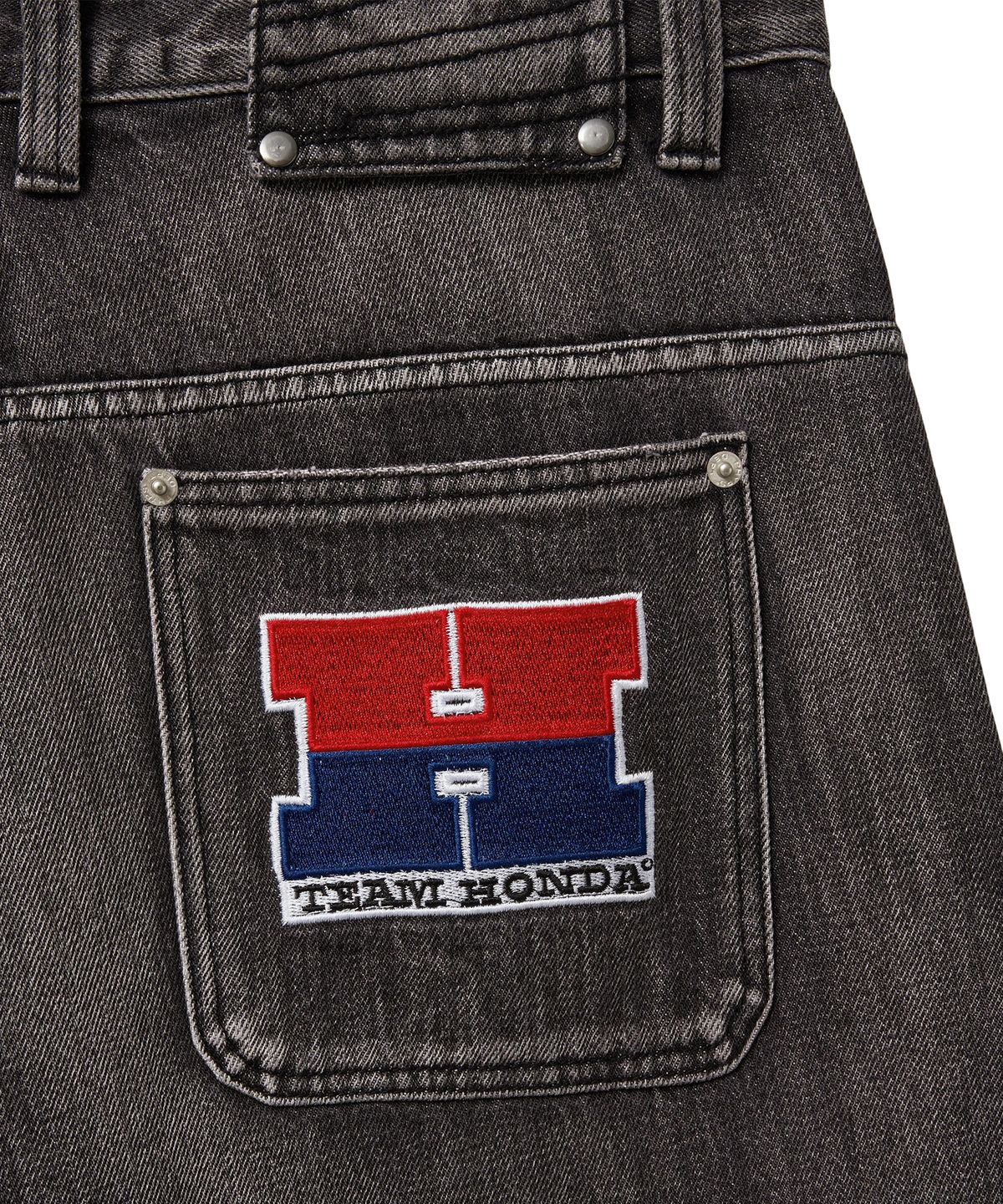 핍스 모터사이클(PHYPS MOTORCYCLE) Vintage Biker Wide Jean Black