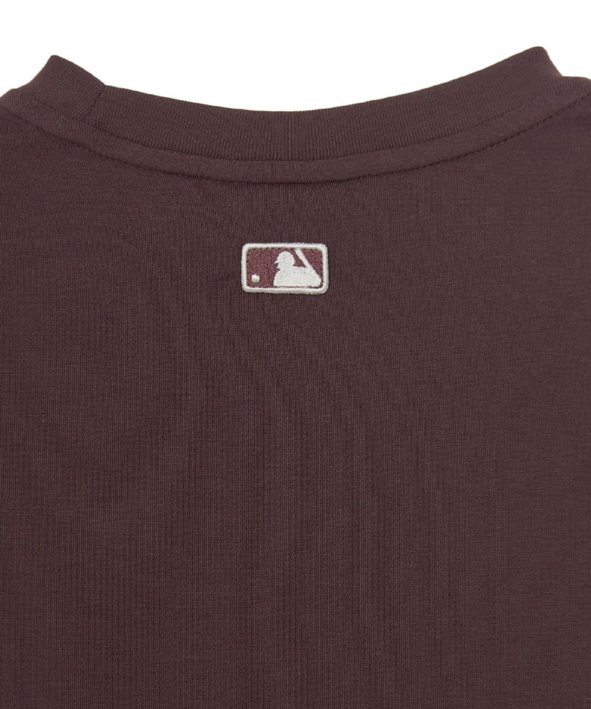 엠엘비(MLB) 여성 베이직 슬림핏 반팔 티셔츠 SF (Ptn.Brown)