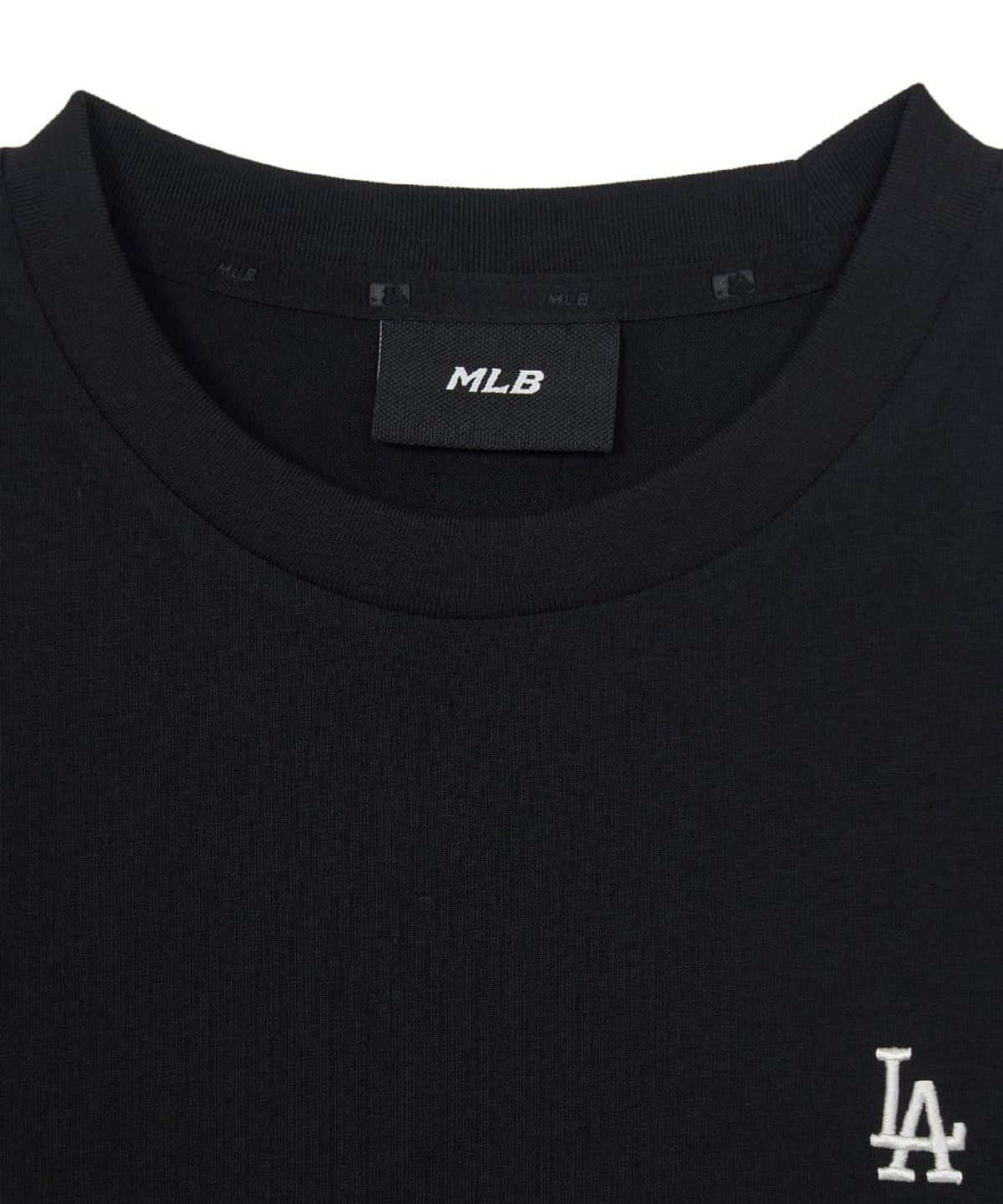 엠엘비(MLB) 여성 베이직 슬림핏 반팔 티셔츠 LA (Black)