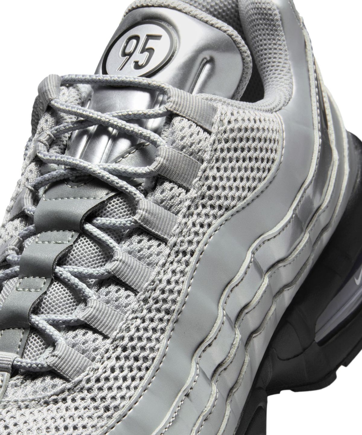 나이키(NIKE) 에어 맥스 95 M - 메탈릭 실버:블랙:유니버시티 레드:블랙 / IB6830-002