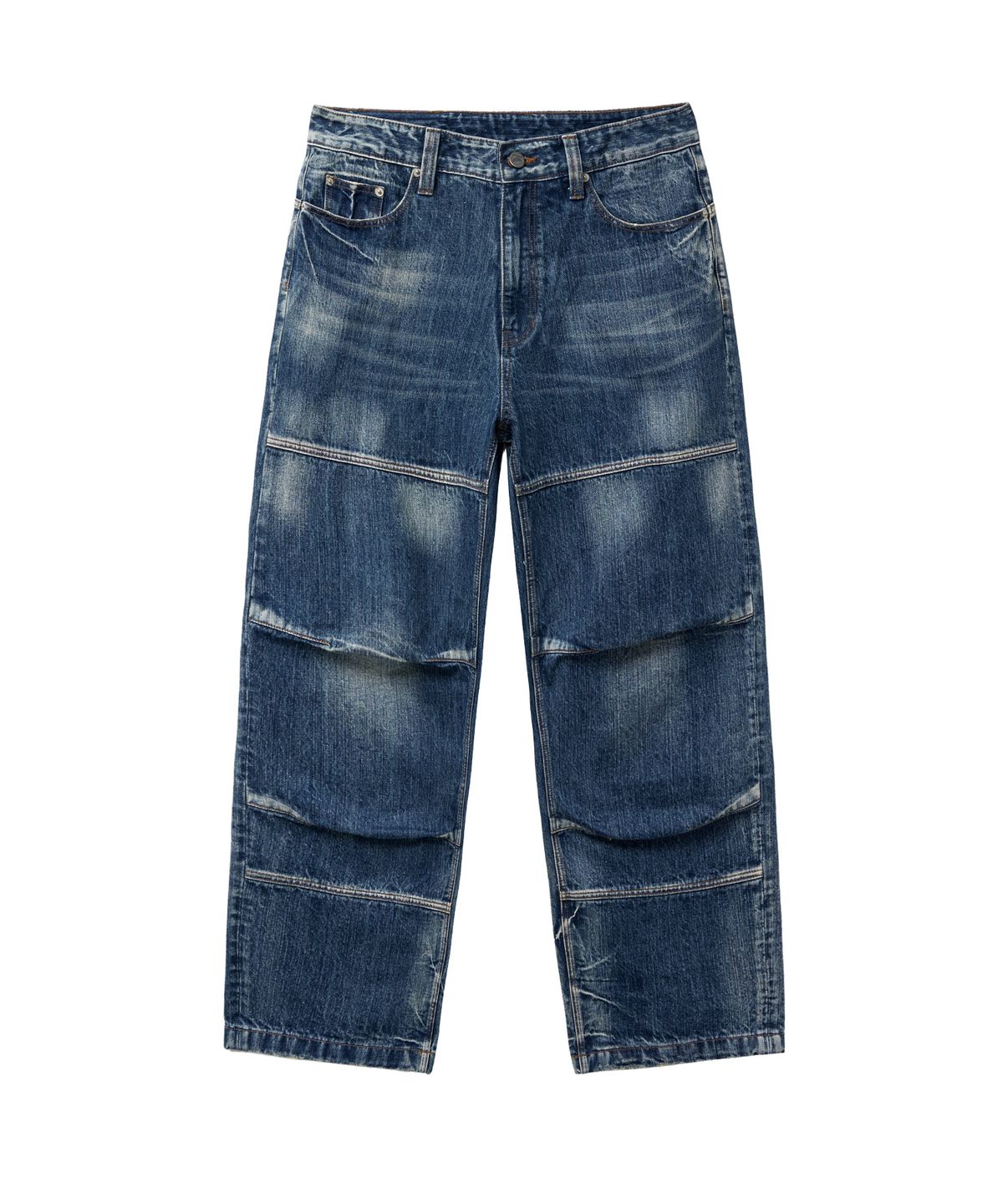 핍스 모터사이클(PHYPS MOTORCYCLE) Vintage Biker Wide Jean Blue
