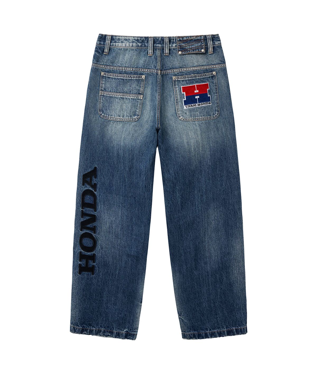 핍스 모터사이클(PHYPS MOTORCYCLE) Vintage Biker Wide Jean Blue