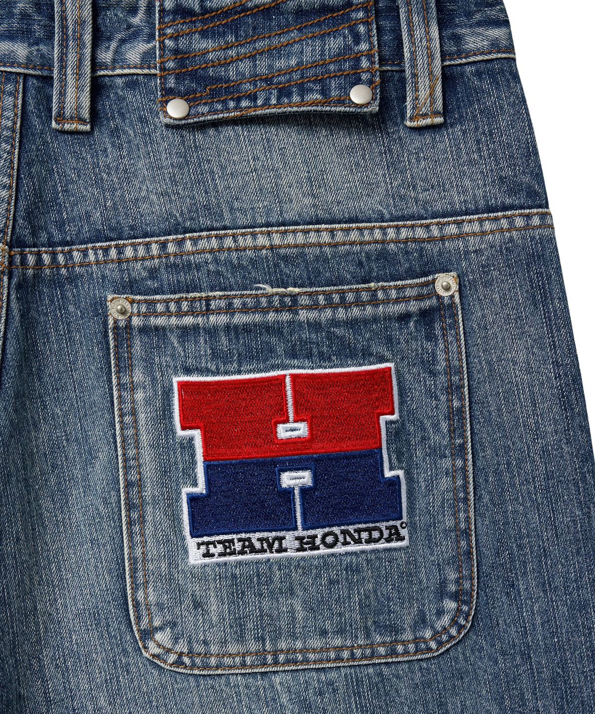 핍스 모터사이클(PHYPS MOTORCYCLE) Vintage Biker Wide Jean Blue