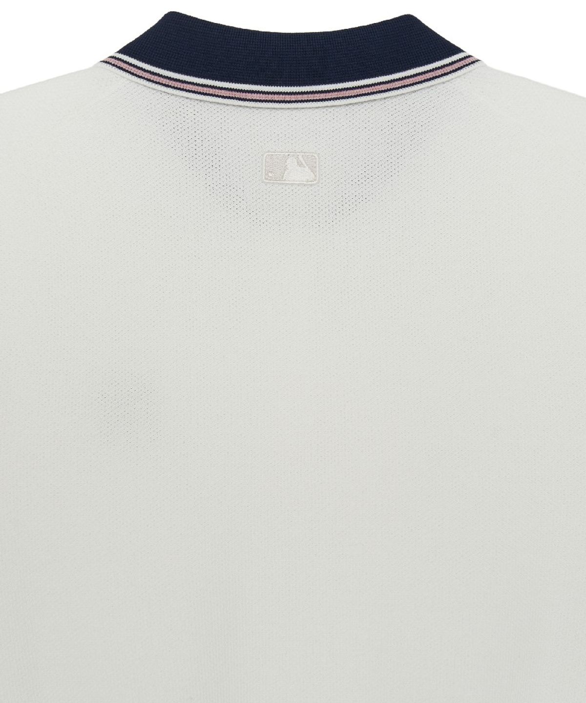 엠엘비(MLB) 여성 바시티 컬러배색 폴로 반팔니트 NY (Ivory)