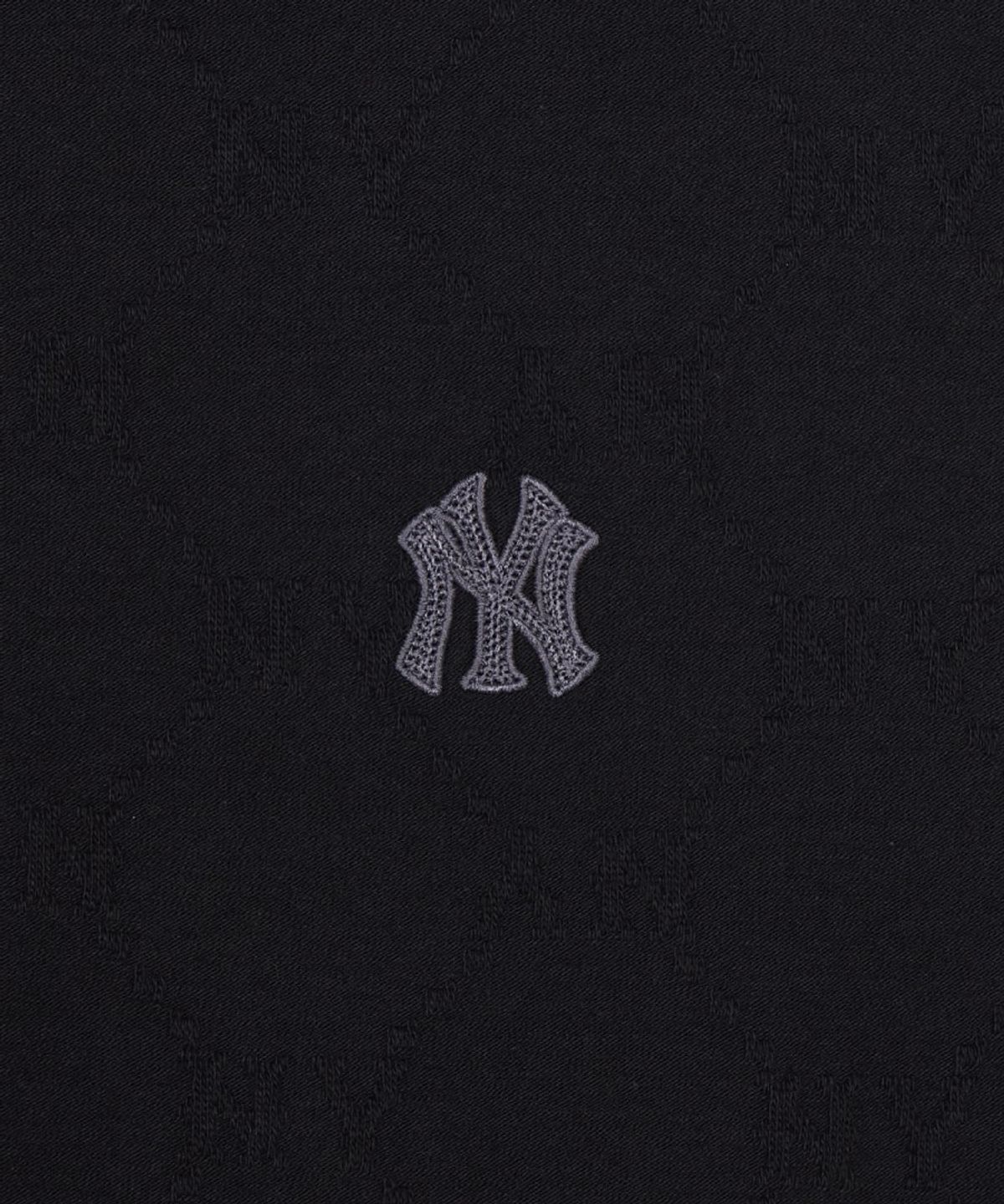 엠엘비(MLB) 다이아 모노그램 자카드 카라 티셔츠 NY (Black)