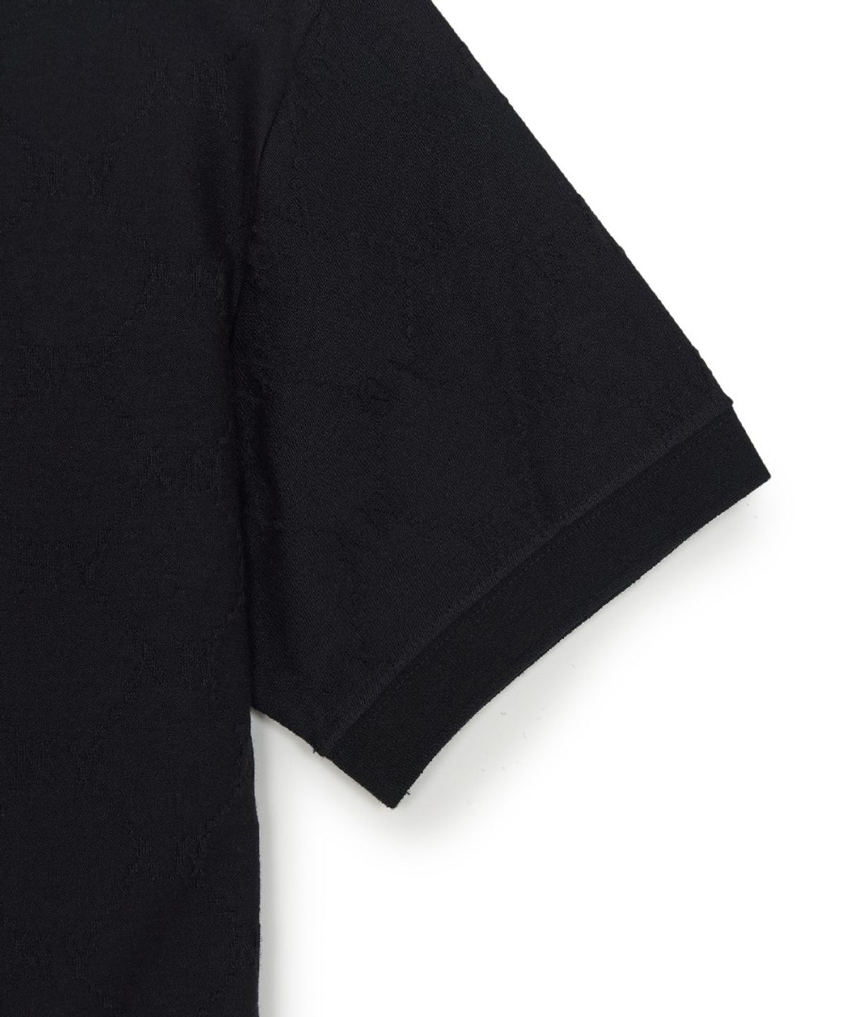 엠엘비(MLB) 다이아 모노그램 자카드 카라 티셔츠 NY (Black)