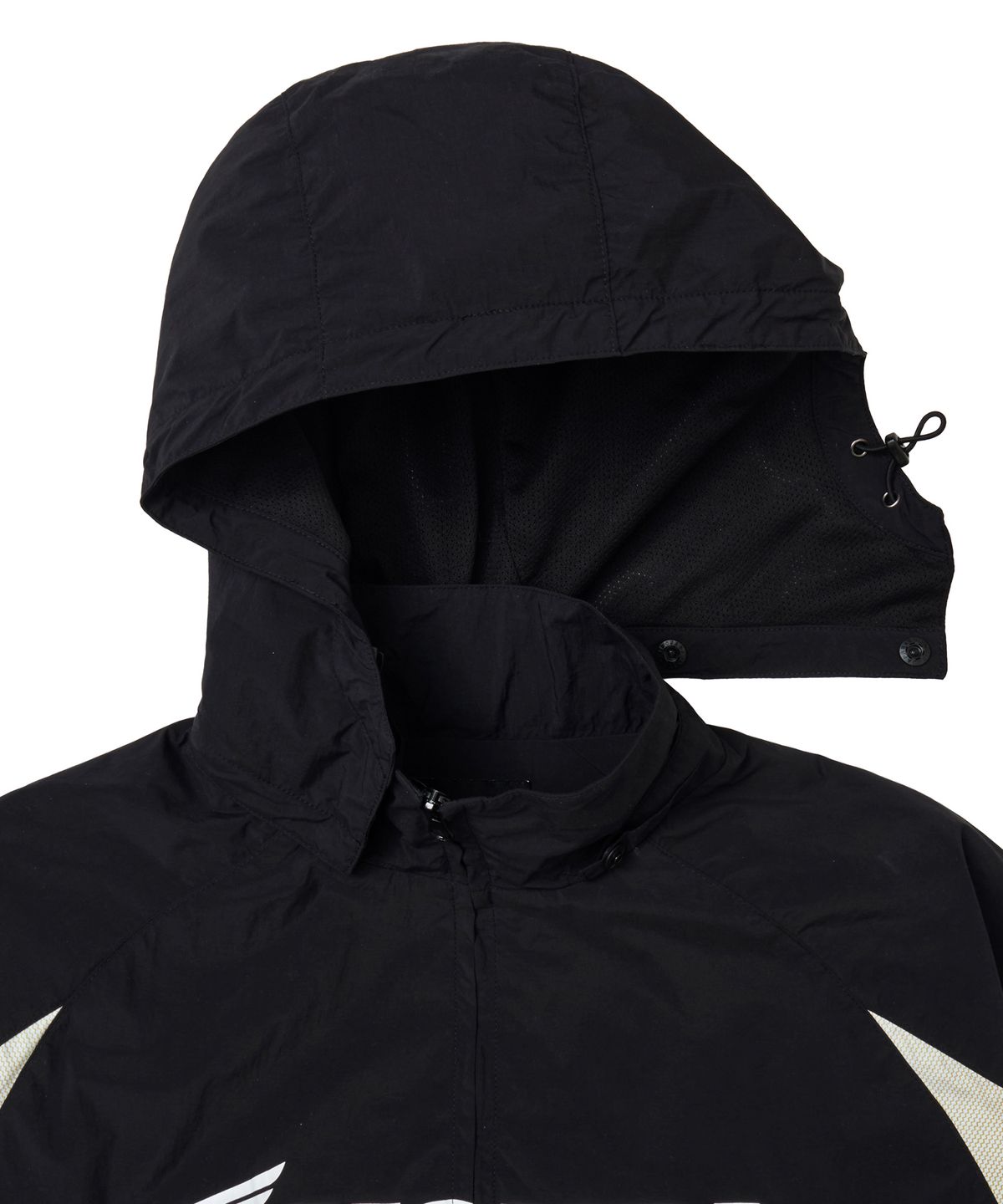 핍스 모터사이클(PHYPS MOTORCYCLE) Nylon 2Way Track Windbreaker Black