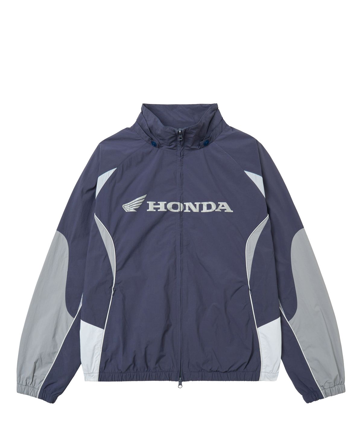 핍스 모터사이클(PHYPS MOTORCYCLE) Nylon 2Way Track Windbreaker Vintage Navy