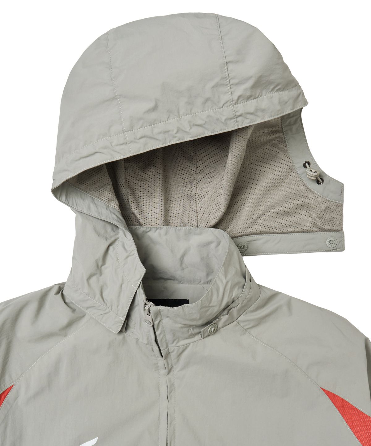 핍스 모터사이클(PHYPS MOTORCYCLE) Nylon 2Way Track Windbreaker Greige