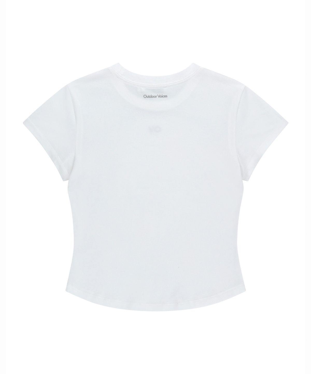 아웃도어 보이스(OUTDOOR VOICES) (W)OV CENTRAL LOGO BABY TEE (WHITE)