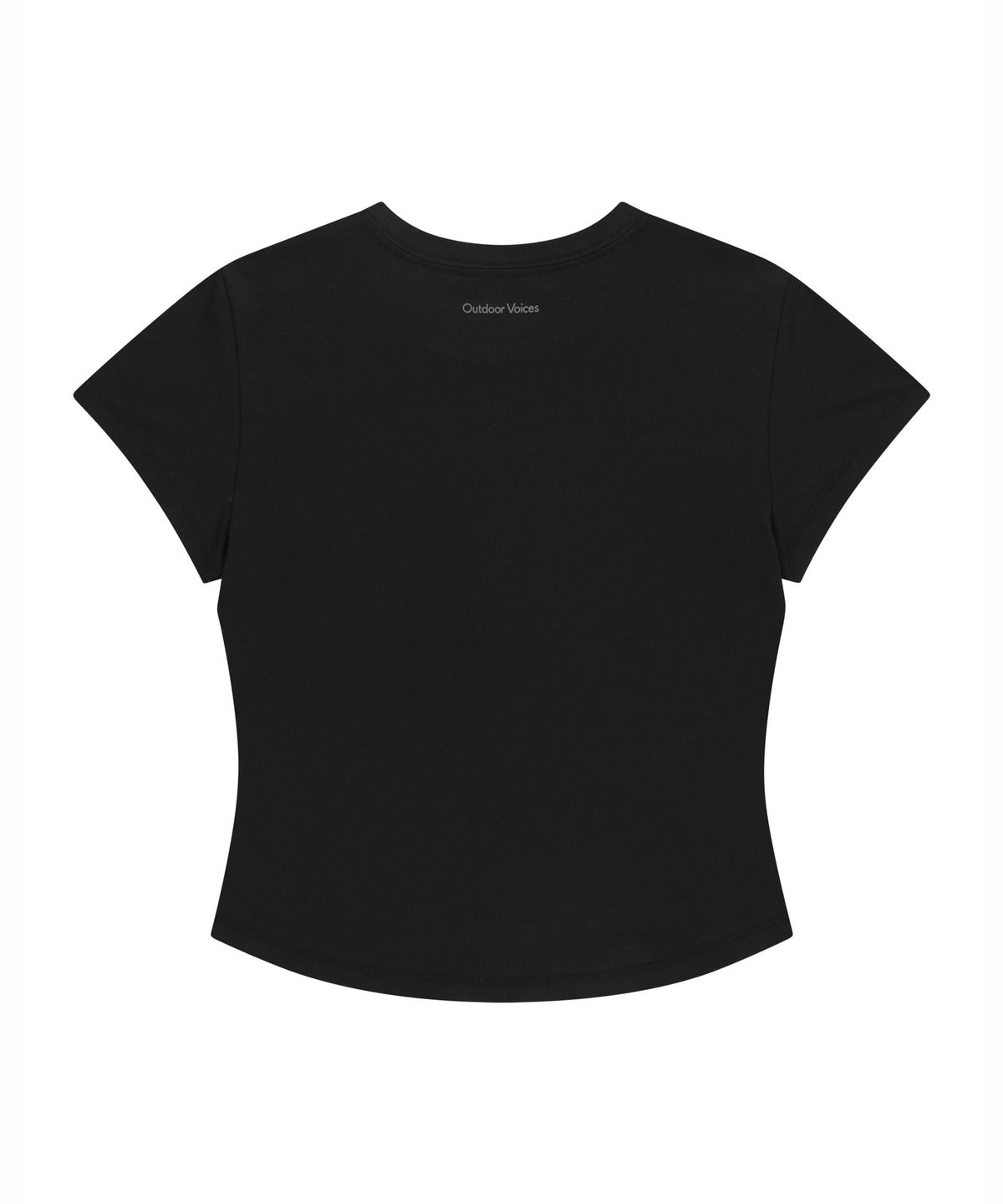 아웃도어 보이스(OUTDOOR VOICES) (W)OV CENTRAL LOGO BABY TEE (BLACK)