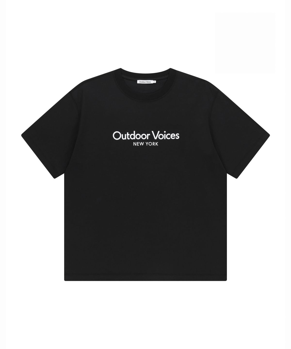 아웃도어 보이스(OUTDOOR VOICES) AirCorePro™ CLASSIC LOGO NY TEE (BLACK)