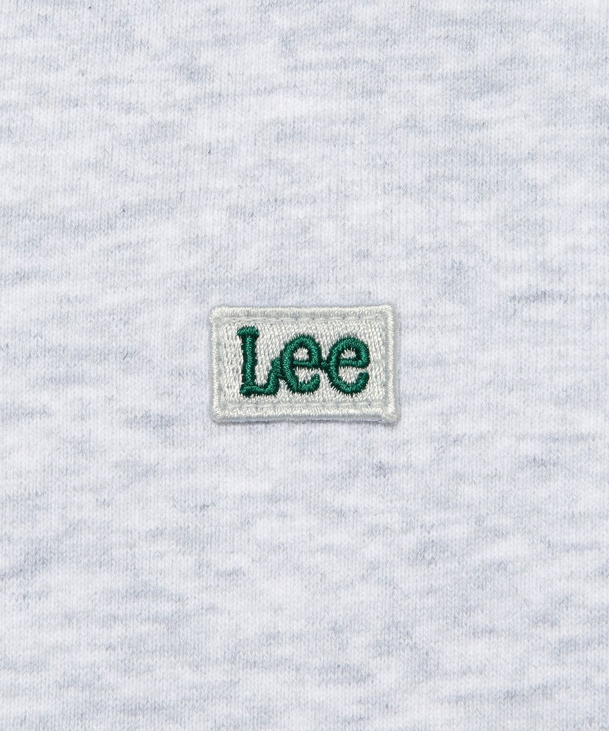 리(LEE) 스몰 트위치 로고 하프 집업 맨투맨 라이트그레이